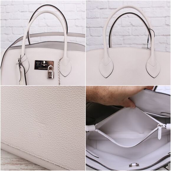 Louis Vuitton Mira MM White Taurillon Satchel Crossbody and Shoulder Purse A4780 - Picture 10 of 11